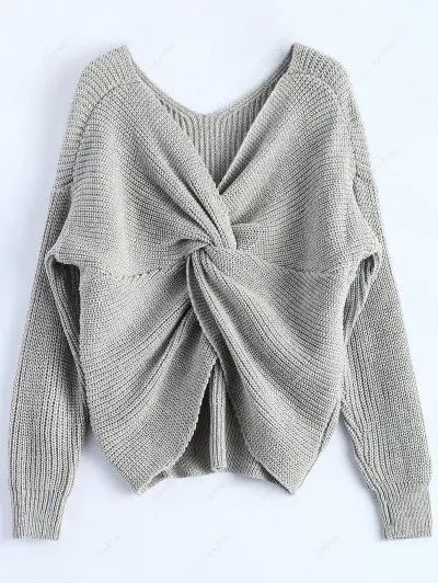 Twisted Back Sweater | ZAFUL (Global)
