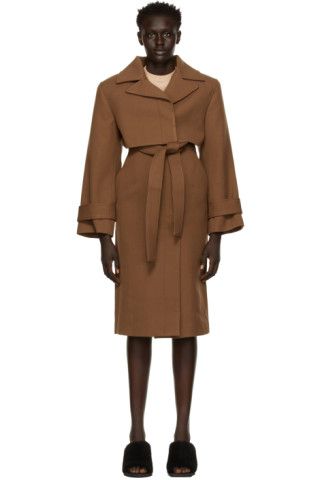 Brown La Montange 'Le Manteau Picchu' Coat | SSENSE