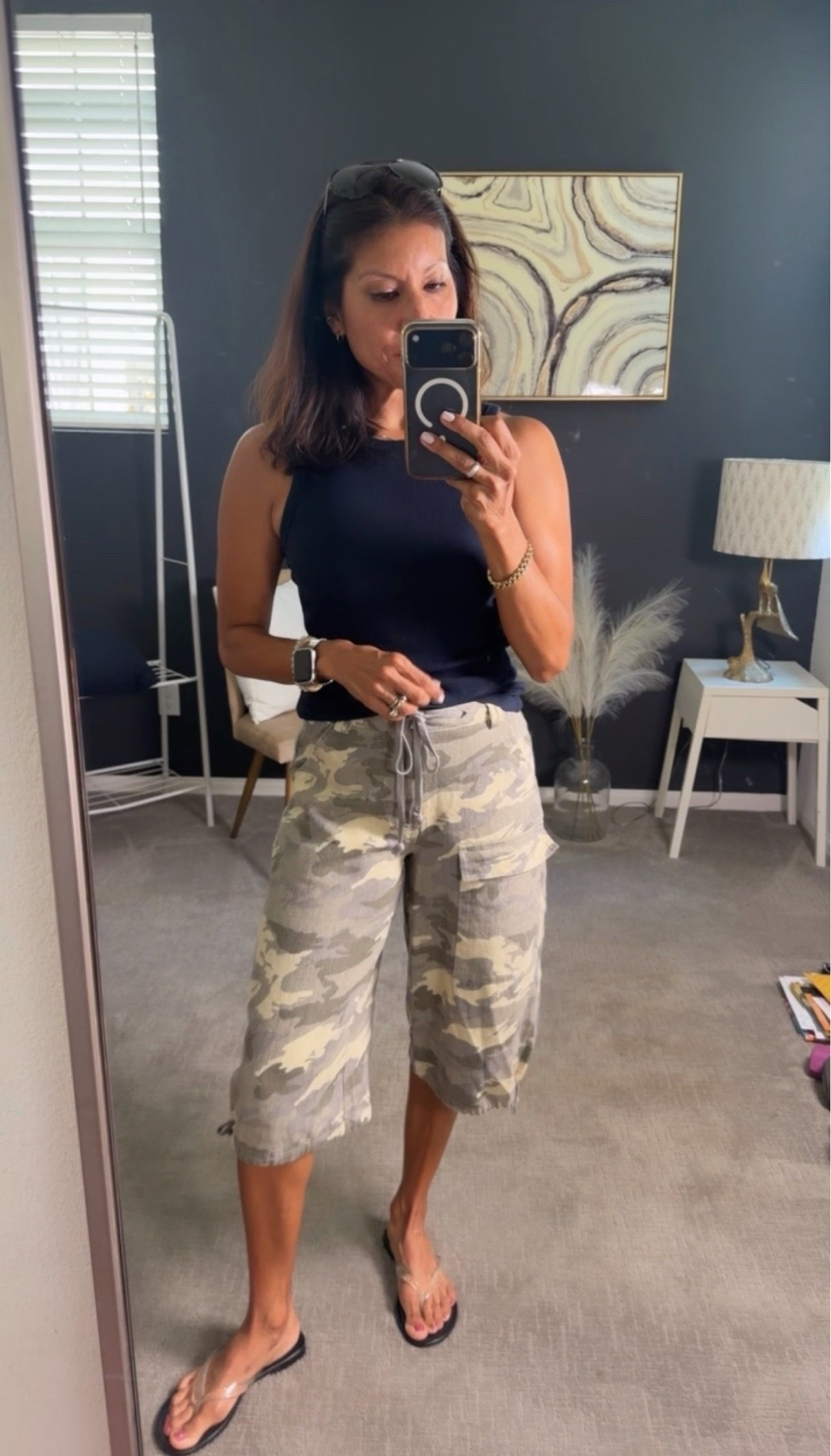 Went with camo shorts today. 

Wearing xs 
Tank size small

#LTKootd #LTKPetite #LTKSeasonal