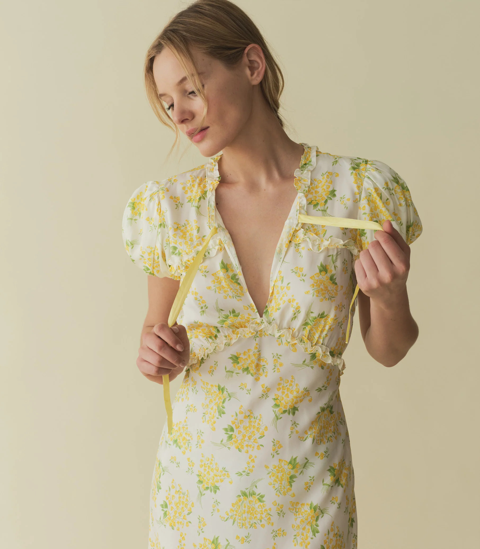 Orianna Dress - Salt May Bell Floral | DÔEN | DOEN
