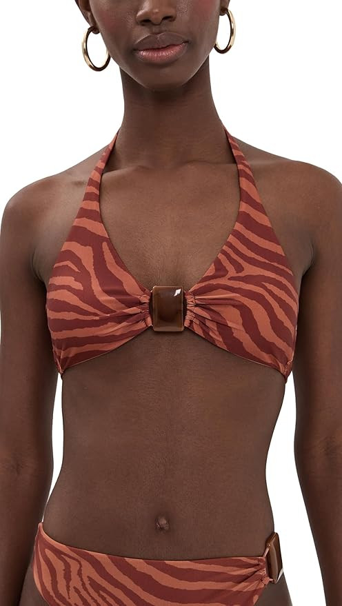 Amazon.com: ViX Paula Hermanny Women's Sundown Misty Alanna Bikini Top, Multi, S : Clothing, Shoe... | Amazon (US)