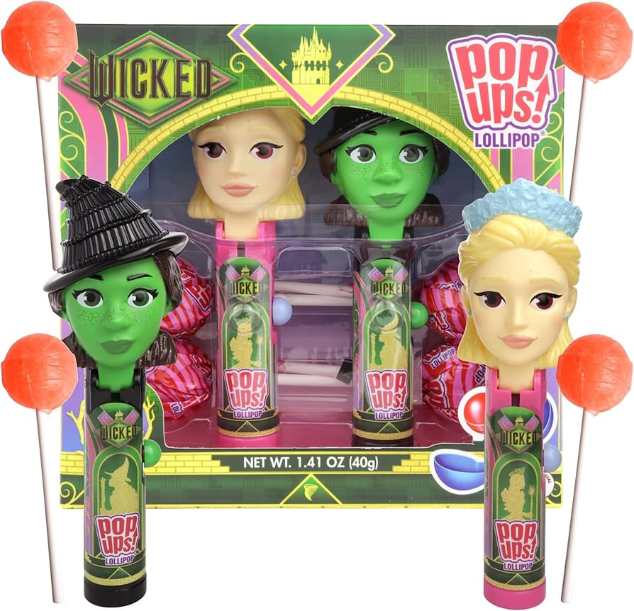 Limited Edition Wicked Pop Ups Gift Set, Individually Wrapped Suckers with Character Lollipop Hol... | Amazon (US)