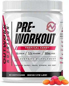 Outwork Nutrition Preworkout for Men & Women - Nootropic Pre Workout Without Creatine, Pre-Workou... | Amazon (US)