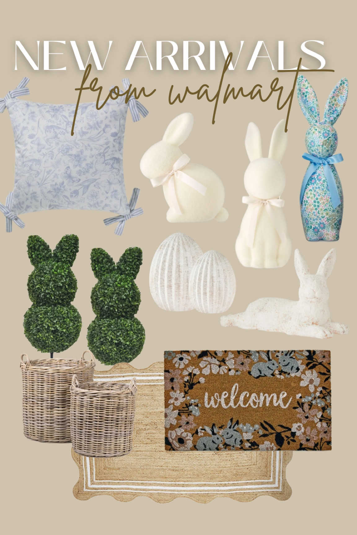 New Easter arrivals at Walmart 🐰
Spring arrivals at Walmart - spring decor - easter decor - spring home - bunny topiaries / welcome mat / flocked bunnies - easter bunny / viral bunny rabbits 

#LTKHome #LTKSeasonal #LTKFindsUnder50