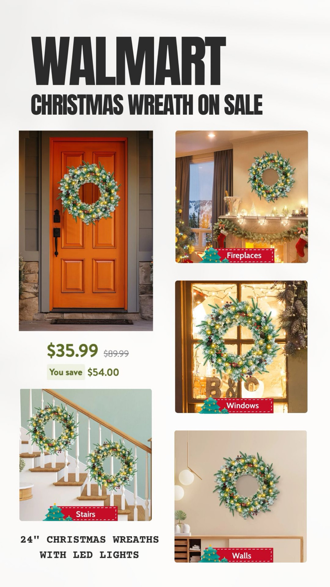 Christmas Wreath on Sale from Walmart 💕

#LTKHoliday #LTKSaleAlert #LTKFindsUnder50