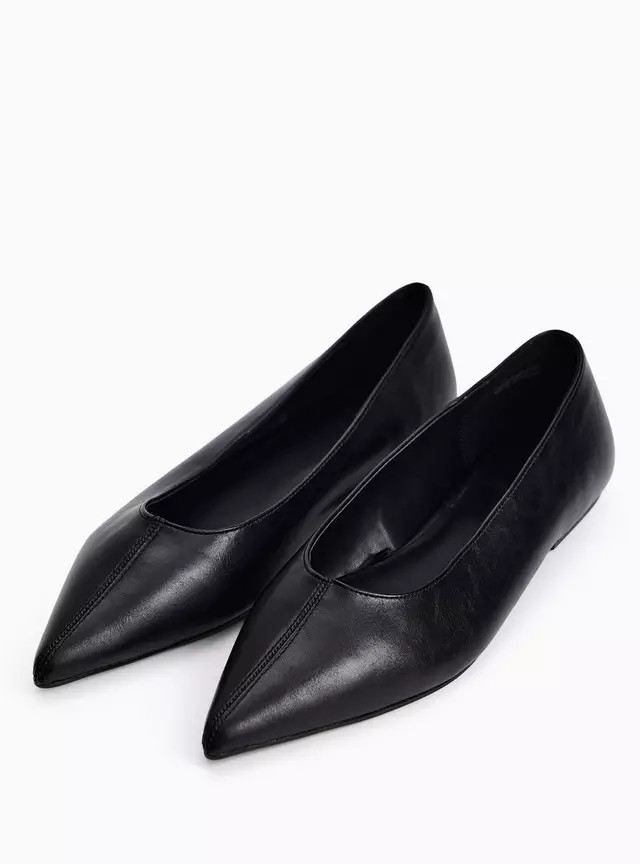Buy Black Pointed Ballerina Shoes 4 | Workwear | Tu | Tu Clothing