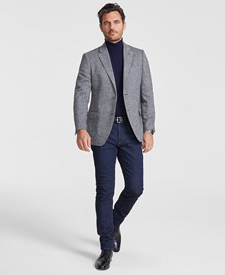 Men's Modern-Fit Solid Herringbone Tweed Sport Coat | Macy's