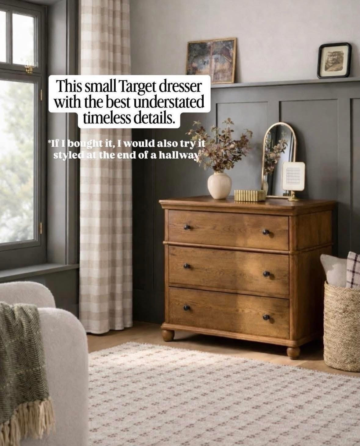 Small Target dresser with the best details 👏🏻

Home decor, home decor finds, interior styling, interior design inspiration, home styling ideas, neutral home decor, timeless home decor, classic home decor, transitional home decor, traditional home decor, designer inspired home decor, affordable home decor, luxury home decor look for less, curated home decor, collected home decor, budget friendly home decor, high end home decor for less, home decor recommendations, home decor roundup, interior styling, interior styling ideas, interior design inspiration, home styling tips, neutral interior design, modern traditional interiors, transitional interior design, classic interior design, timeless interiors, curated interiors, collected home style, warm neutral interiors

#HomeDecor #InteriorStyling #NeutralInteriors
#ModernTraditional #TimelessDesign
#HomeInspo #LayeredHome #LivingRoomInspo #InteriorDesignIdeas #DesignInspiration #CozySpaces #InteriorDetails #homestylinginspo #homerefresh #InteriorDetails #homestylinginspo #homerefresh

#LTKSeasonal #LTKOver40 #LTKHome