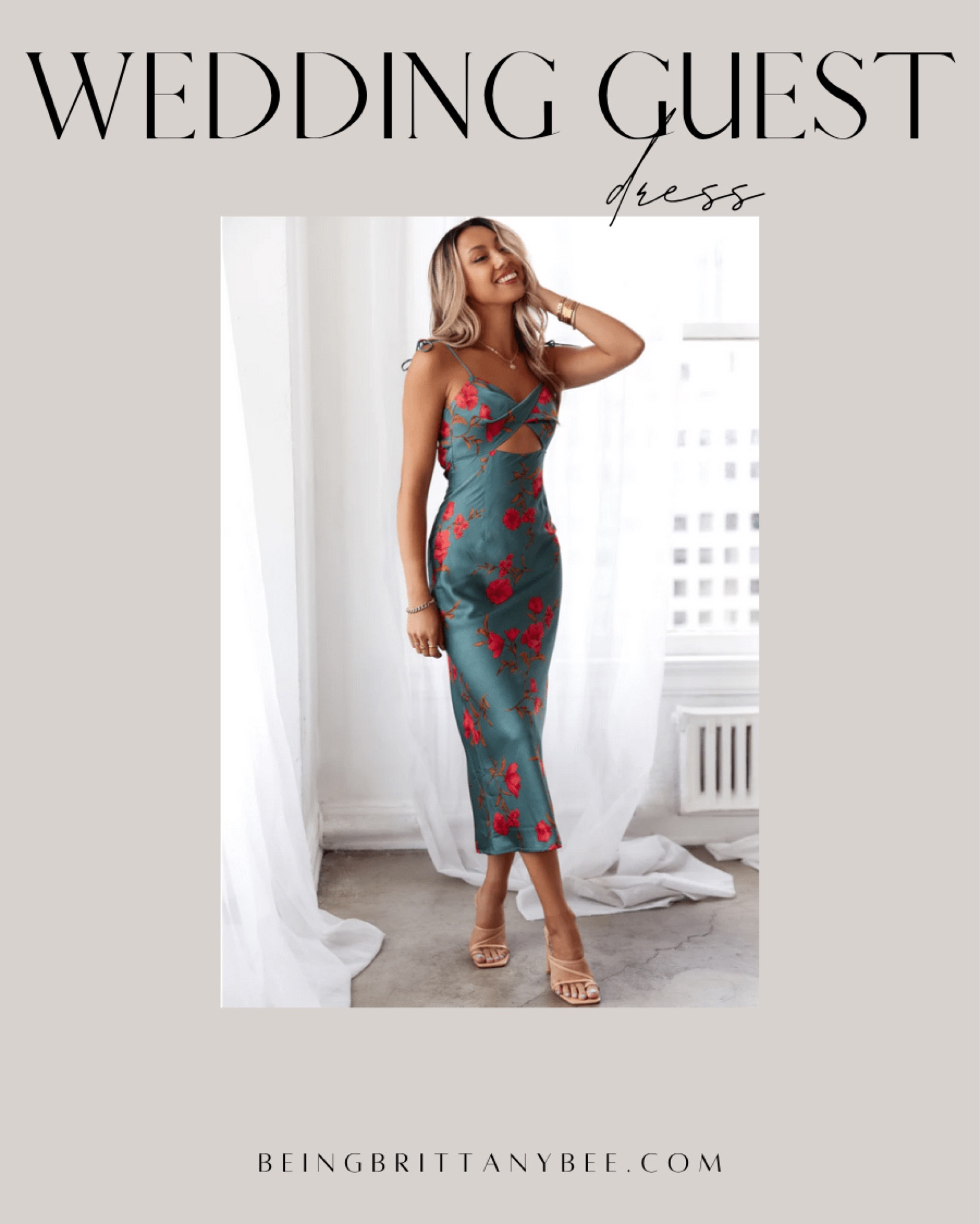 Wedding guest dress, formal dress, spring dress 
#BeingBrittanyBee 

#LTKunder100 #LTKSeasonal #LTKwedding