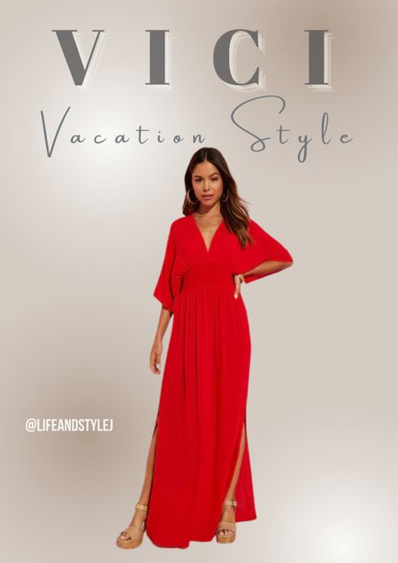 Vacation style! Check this Kimono Smoked maxi dress from Vici ❤️

#LTKtravel #LTKstyletip #LTKover40