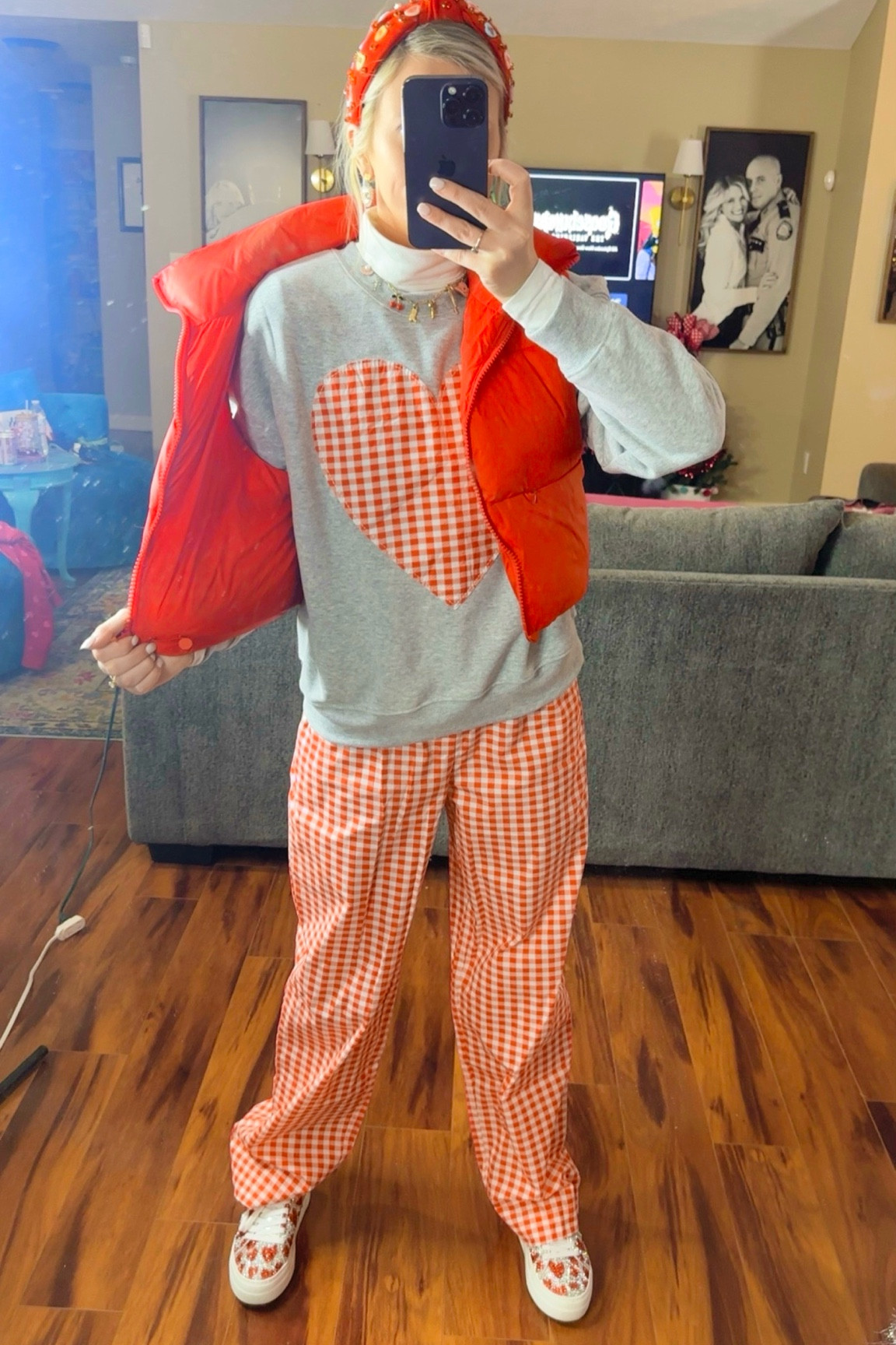 Gingham & cherry red target set ♥️🍒💌