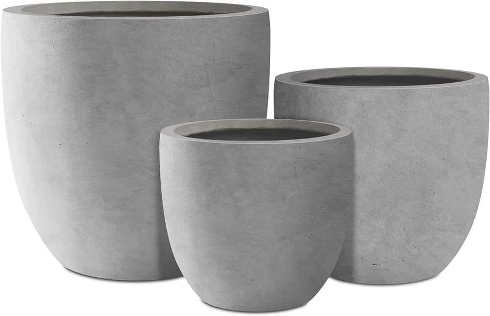 Kante RC0050ABC-C80021 18", 14", and 10" W Natural Concrete Round (Set of 3), Outdoor Indoor Mode... | Amazon (CA)