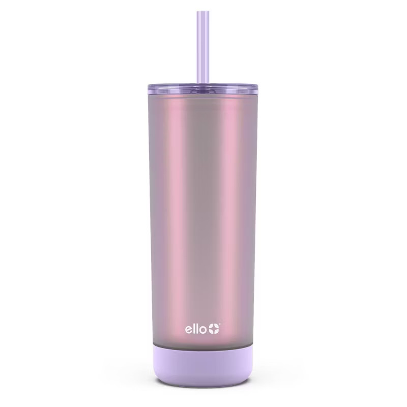Ello Monterey 24oz Double Wall Plastic Straw Tumbler | Target