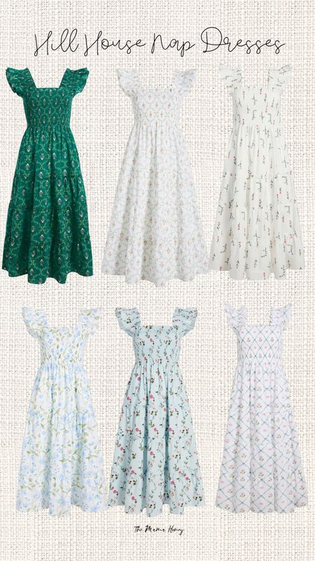 Hill house home nap dress nation!! My favorite picks from the Ellie nap dress. They cutest everyday dress that you can dress up or down. Grand millennial style. Coastal grandmother inspired fashion style. Long modest everyday dress for spring and summer.  Could be a cute wedding guest dress also with the colorful prints!! 

#LTKSeasonal #LTKhome #LTKwedding
