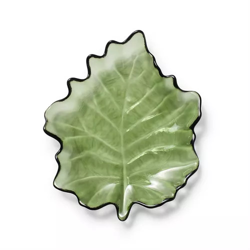Sur La Table Glass Leaf Plate | Sur La Table