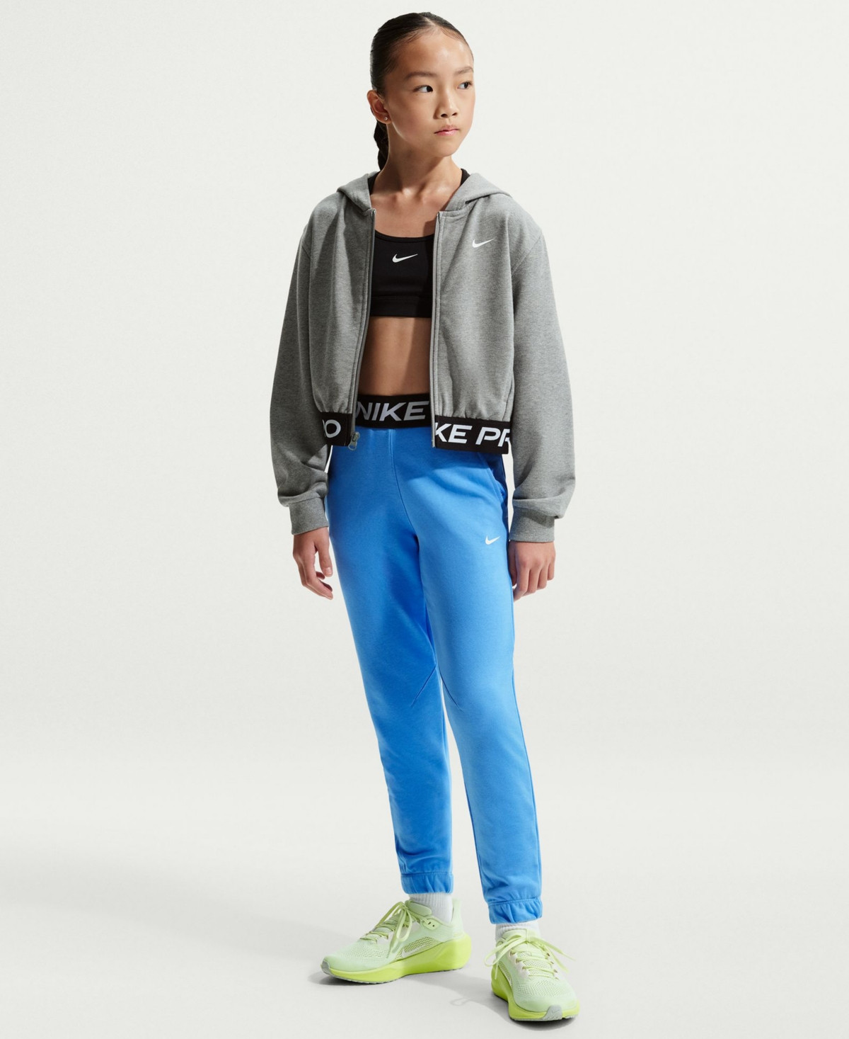 Nike Girls 7-16 Fleece Dri-fit Pull-On Joggers - University Blue | Macy's