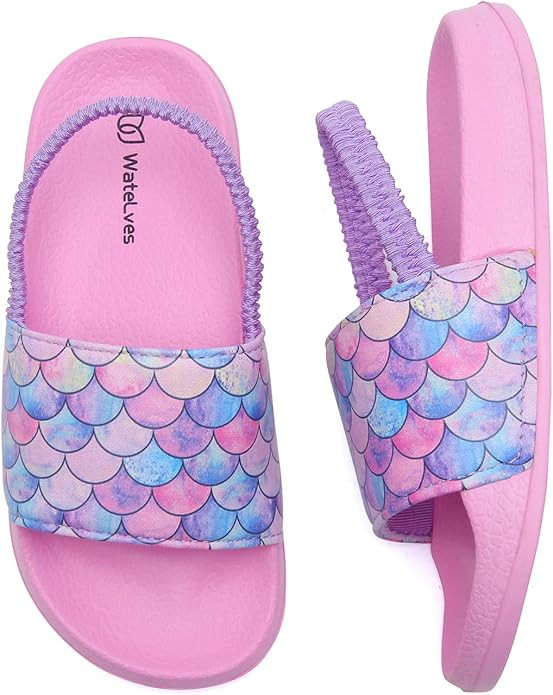 WateLves Toddler Boys Girls Slides Sandals for Swim Beach Kids Water Shoes Casual Summer Slippers | Amazon (US)