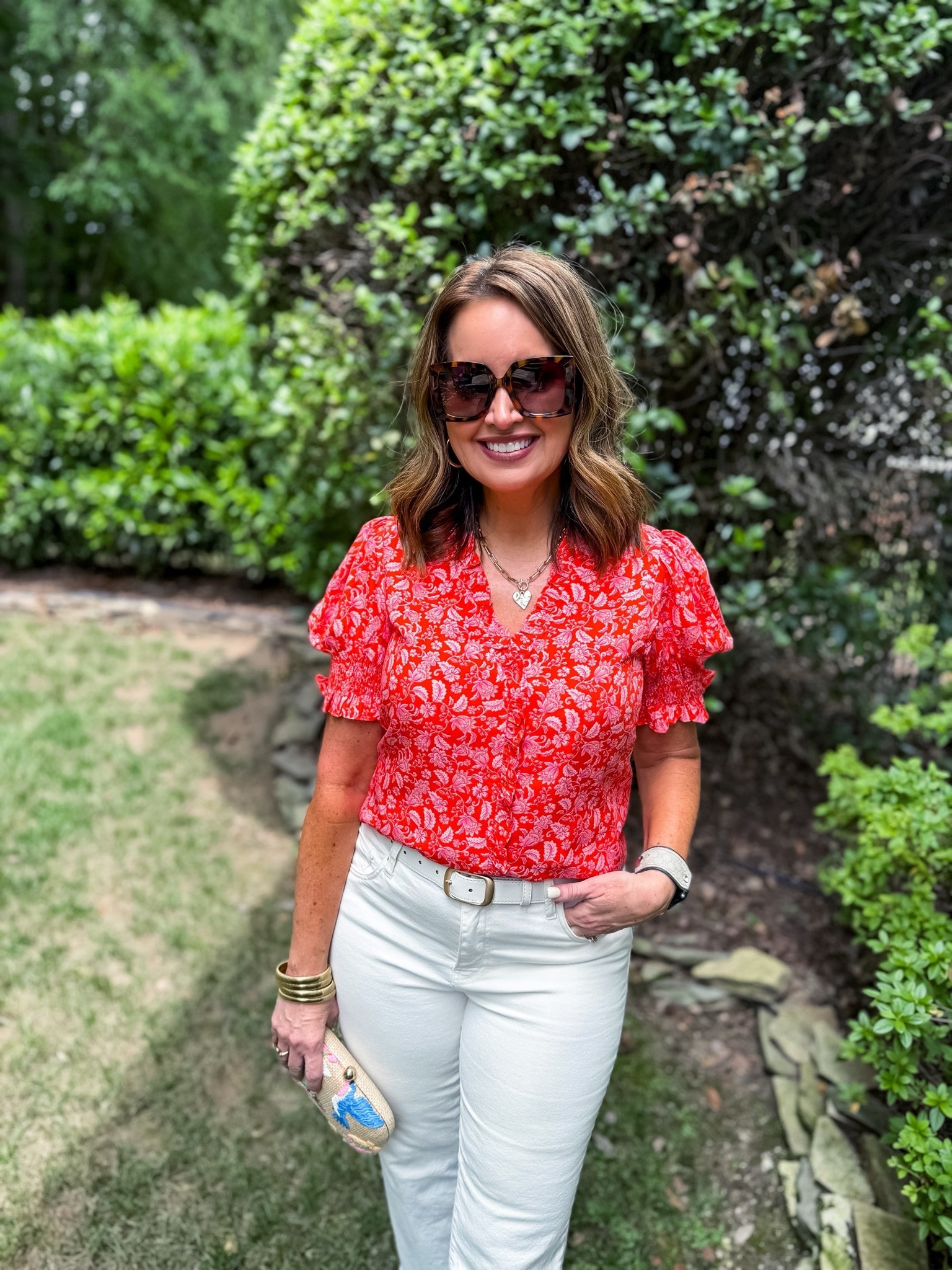 My outfit is 25% off today 7/5 only!
Everything runs true to size

Use code LAURA on my necklace

#LTKootd #LTKOver40 #LTKSaleAlert