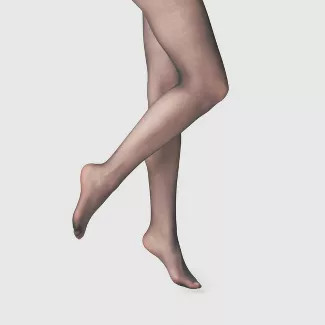 Women's 20D Sheer Control Top Tights - A New Day™ Black | Target