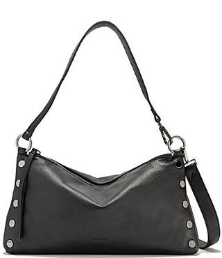 Hammitt Kyle Medium Gunmetal Stud Shoulder Bag - Black/Gunmetal | Dillard's