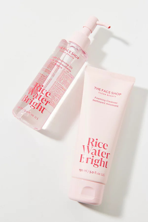 The Face Shop Rice Water Bright Duo Skincare Set in Pink at Urban Outfitters | Urban Outfitters (US and RoW)