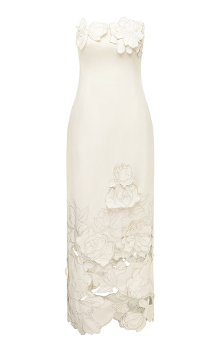 Rayna Floral-Appliquéd Crepe Maxi Dress | Moda Operandi (Global)