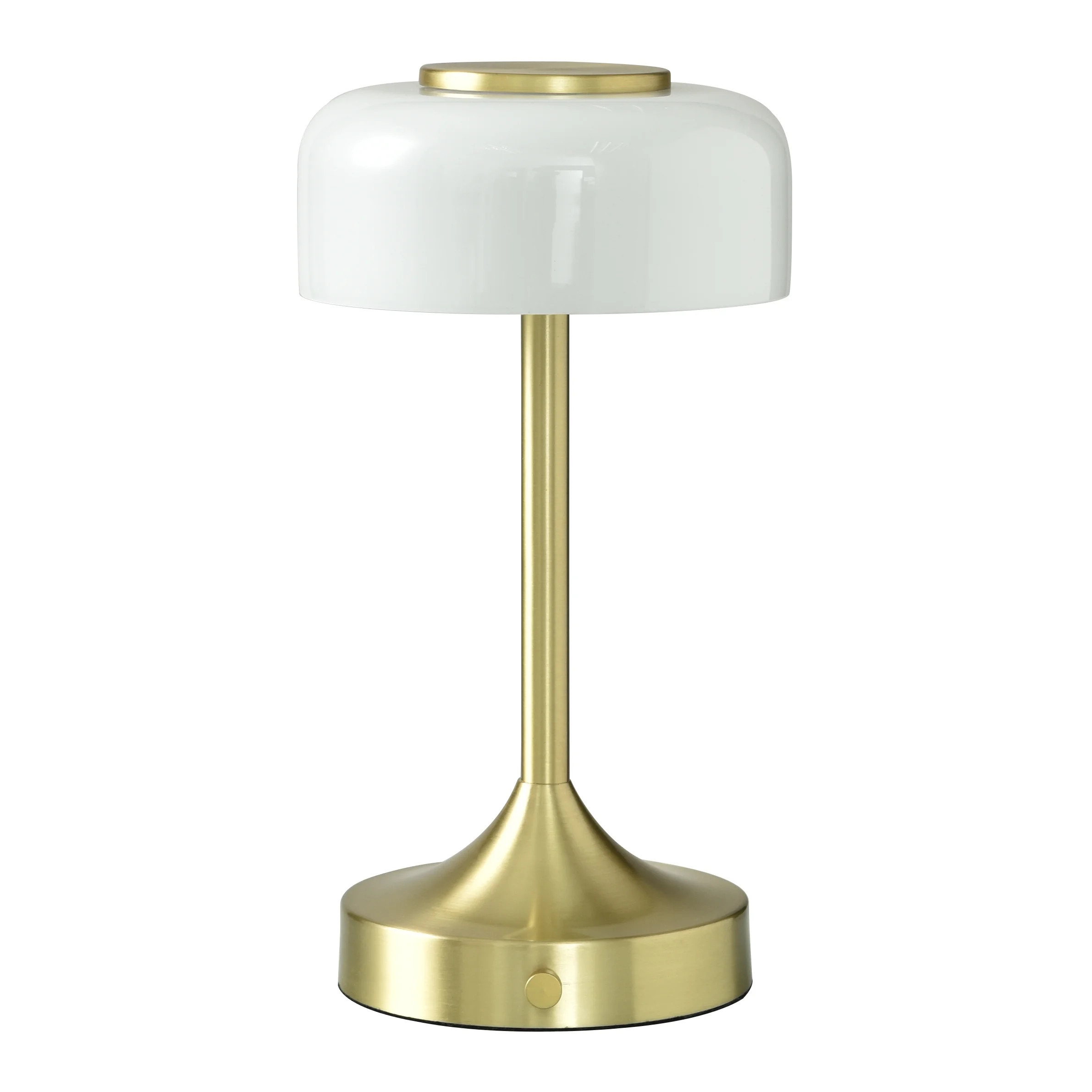 Better Homes & Gardens Portable Milk Glass Table Lamp, Rechargeable - Walmart.com | Walmart (US)