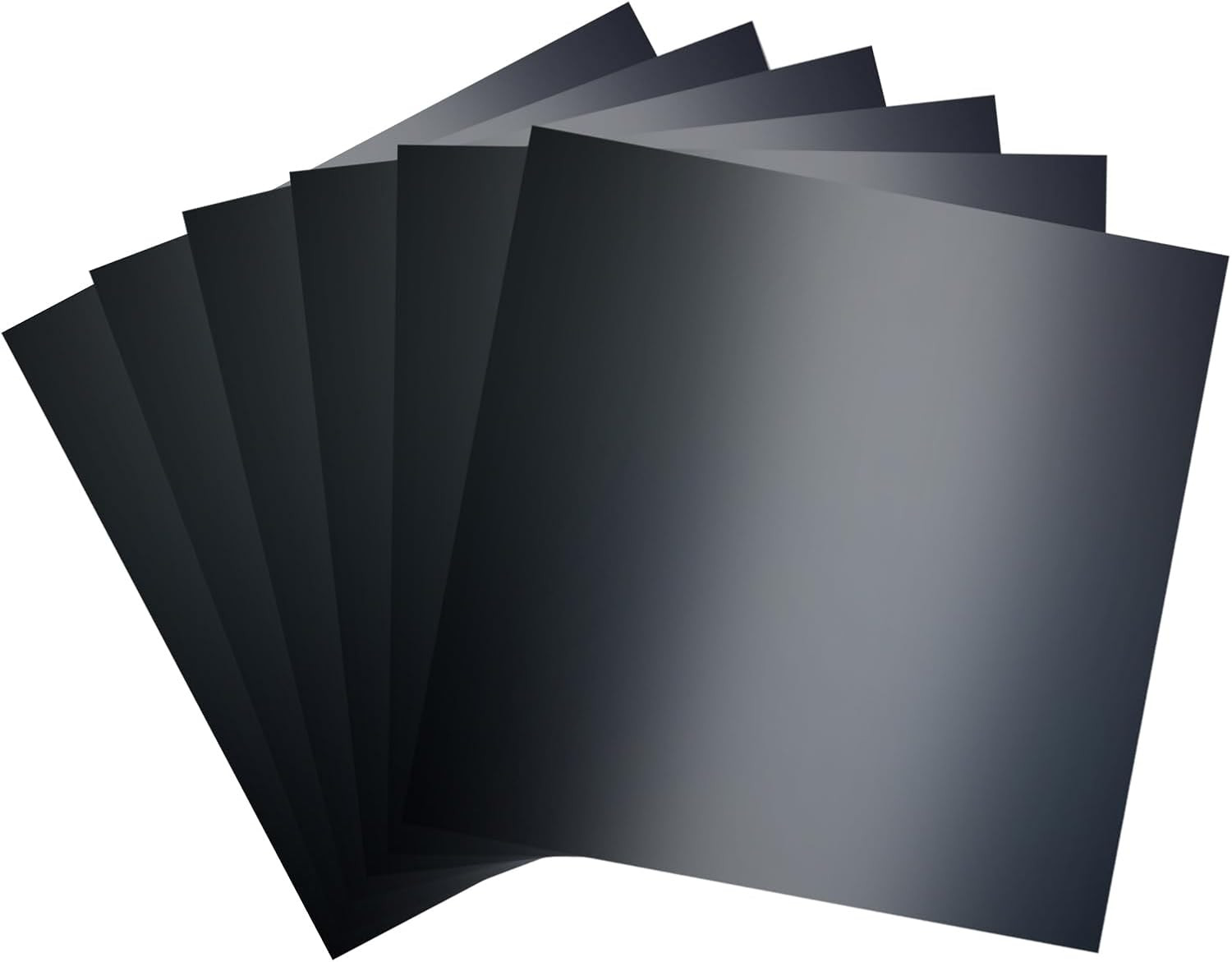 Black Metallic Cardstock Paper, 15pcs of 12”x12” (250 GSM) - Foil Board, Mirror Finish Surface, Perfect for Crafting, Invitations & Decorations (Black) | Amazon (US)