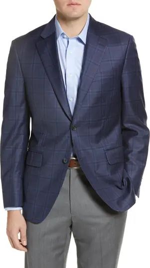 Tailored Plaid Wool Sport Coat | Nordstrom