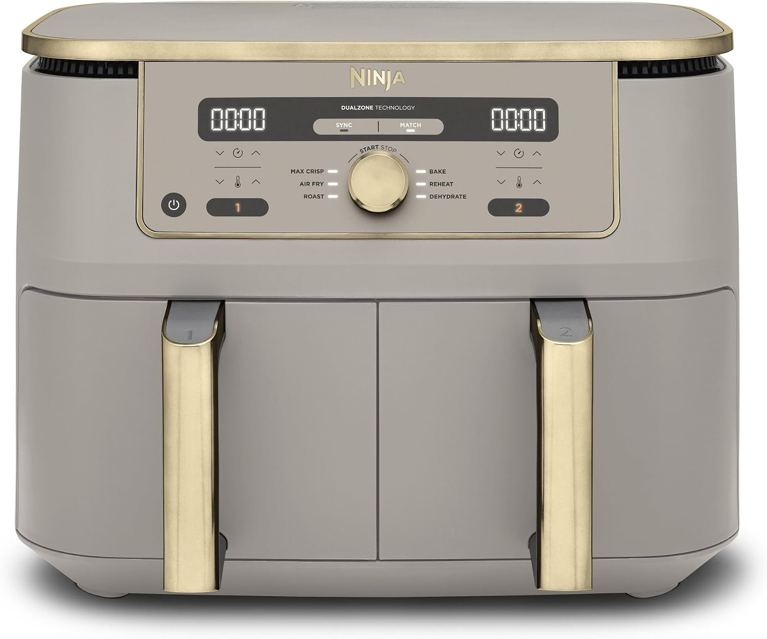 Ninja MAX Dual Zone Digital Air Fryer, 9.5L, Stone Gold DZ400UKSTGD | Amazon (UK)