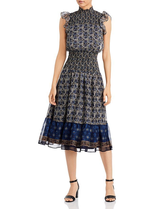 Ruffled Printed Midi Dress - 100% Exclusive | Bloomingdale's (US)