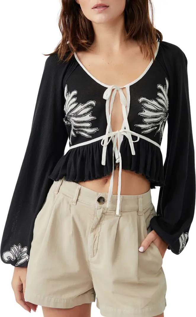 Free People Lookout Tie Front Front Top | Nordstrom | Nordstrom