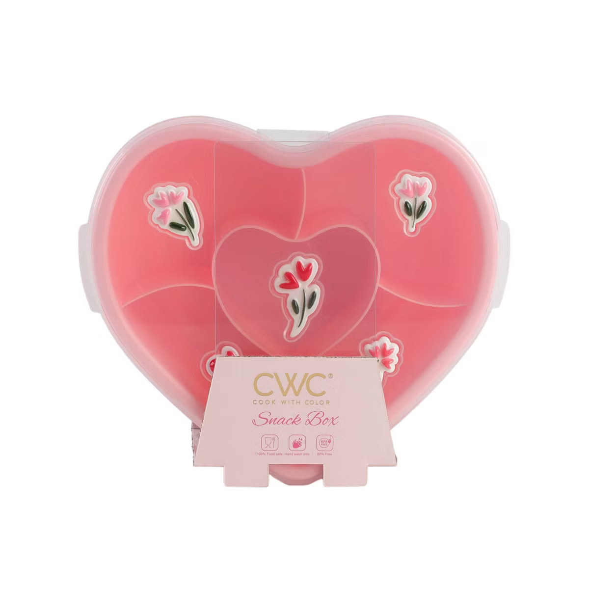 Cook With Color Flowers Icons Personal Sized Snack Box Food Storage Container Pink | Target