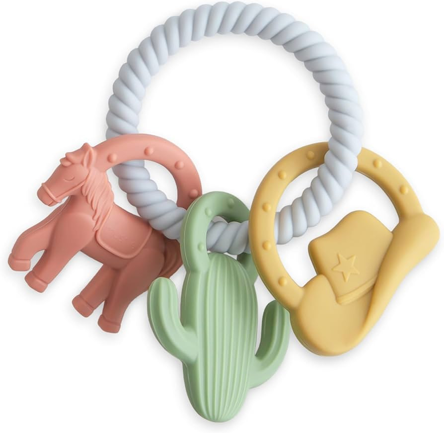 mushie Silicone Western Teething Ring Toy | Amazon (US)