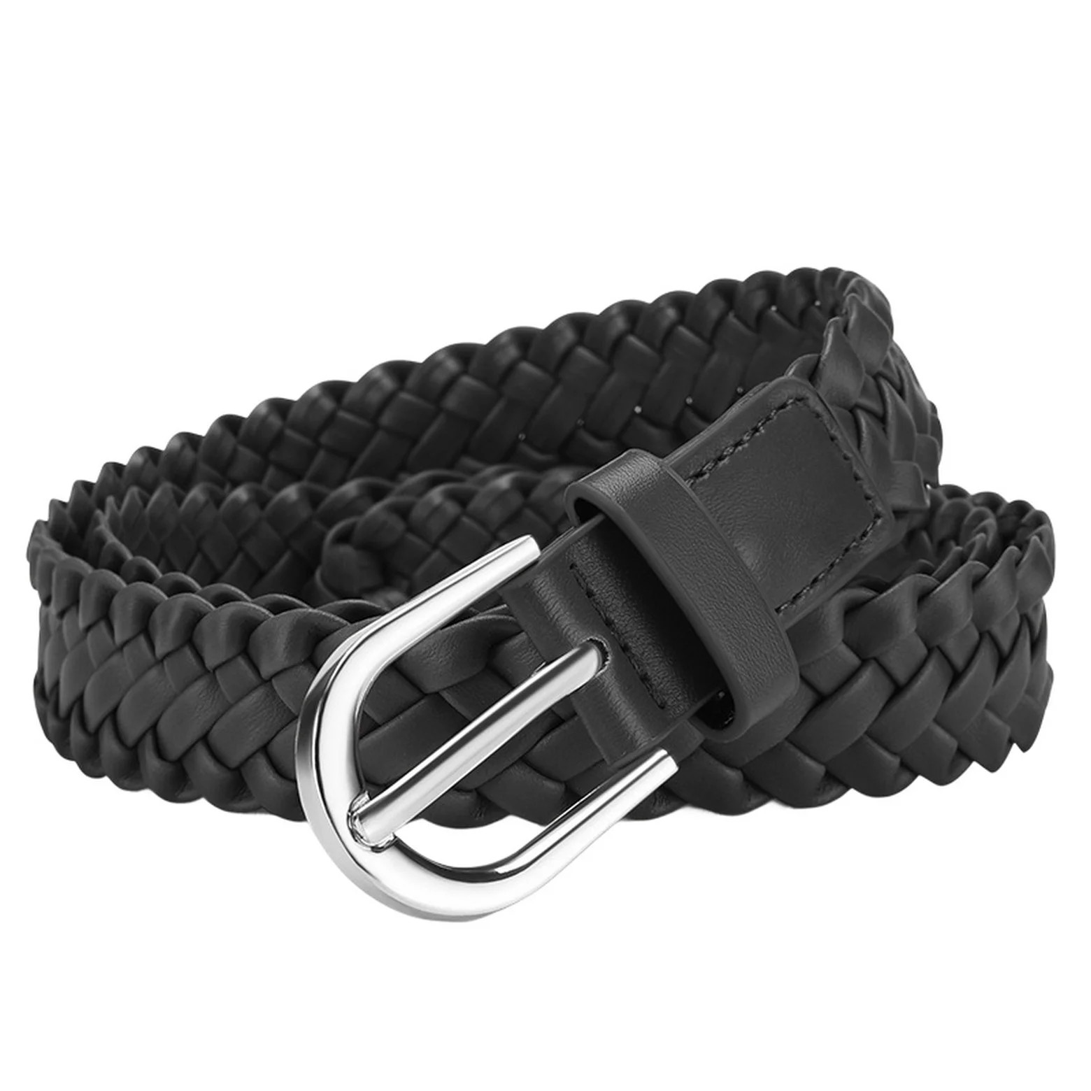 Previn Women's Braided Belt Autumn Adjustable Belts Casual D Ring Buckle Chic Holeless Date Belt ... | Walmart (US)