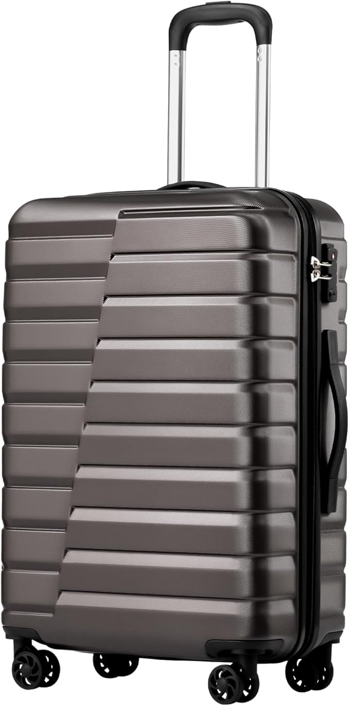 Coolife Carry On Luggage Airline Approved with Wheels Hard Shell Suitcase Spinner TSA Lock Telesc... | Amazon (US)