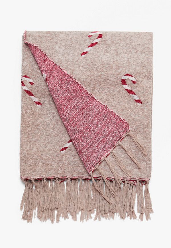 Candy Cane Throw Blanket | Maurices