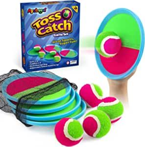Ayeboovi Toss and Catch Ball Game Outdoor Toys for Kids Yard Games Beach Toys Outside Games for 3... | Amazon (US)