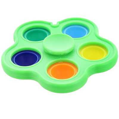 BOB Gift Pop Fidget Toy Spinner Green 5-Button Bubble Popping Game | Target