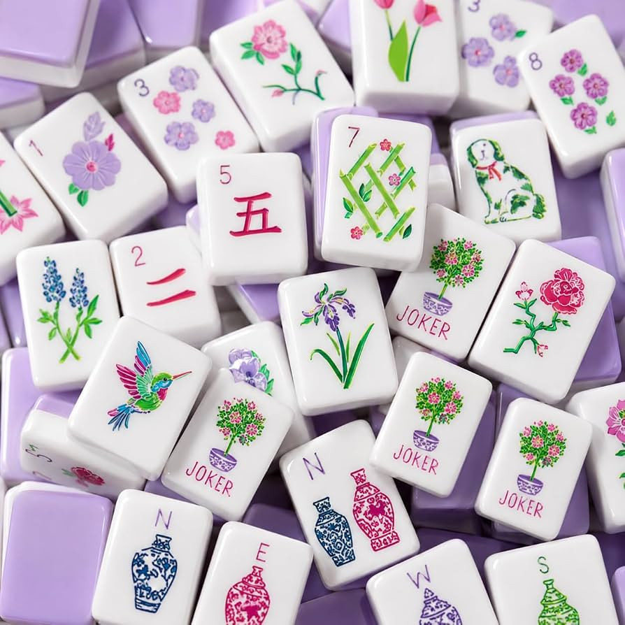 2027 Upgraded Wood Grain Acrylic American Mahjong, 160 Pcs 4-Layer Tiles | Amazon (US)