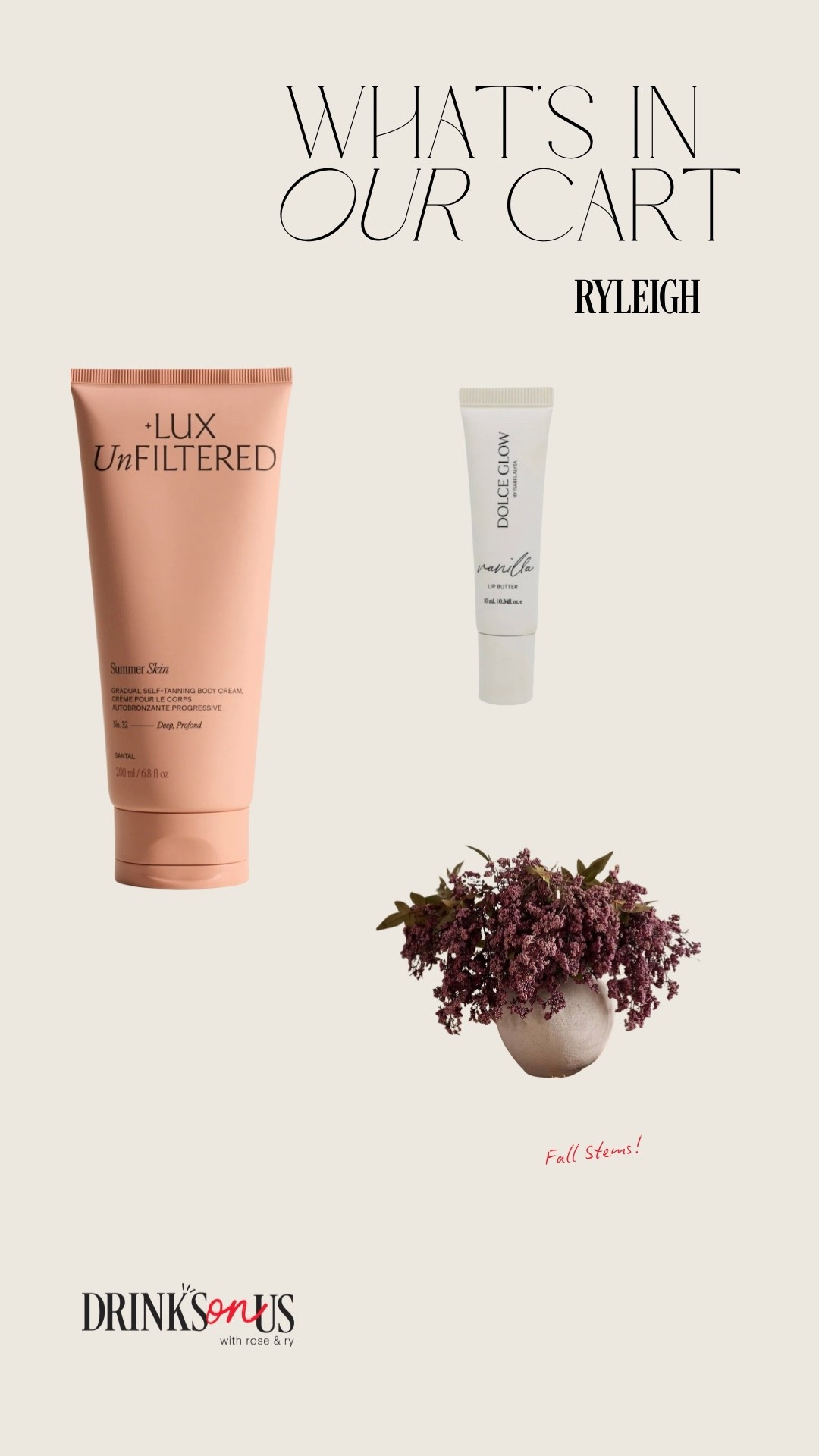 Products mentioned in Episode 138 of Drinks On Us!

#LTKgrwm #LTKselfcare #LTKSeasonal