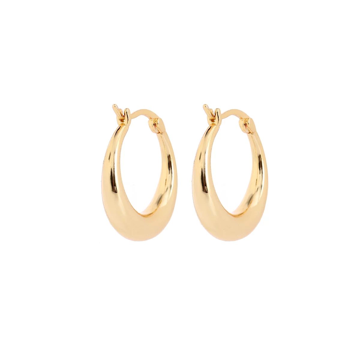 14K Gold Graduated Hoop Huggie Earring | Walmart (US)