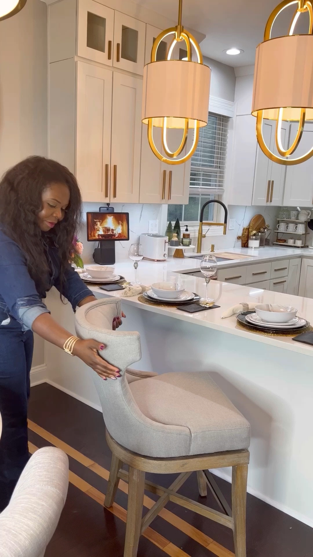 I found the perfect swivel counter-stool from Wayfair for my kitchen space. We’ve had these for over 2 years now and love them! We use it for eating and also easily convert it to a homework station for the kiddos.
Shop these counter stools 48% off for way day!

#LTKSaleAlert #LTKHome