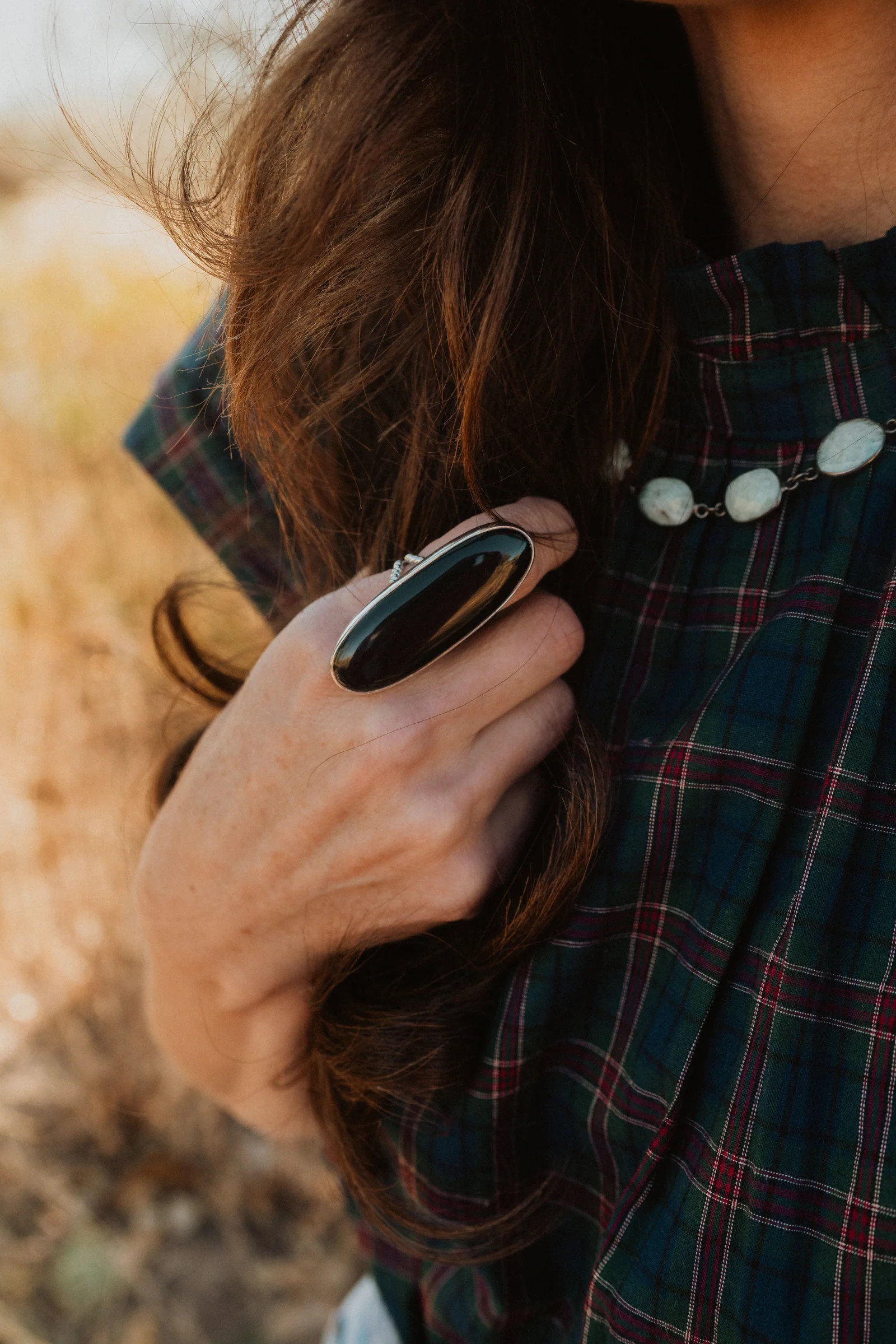 Betty Ring | Black Onyx | #2 | Goldie Lew Jewelry, LLC