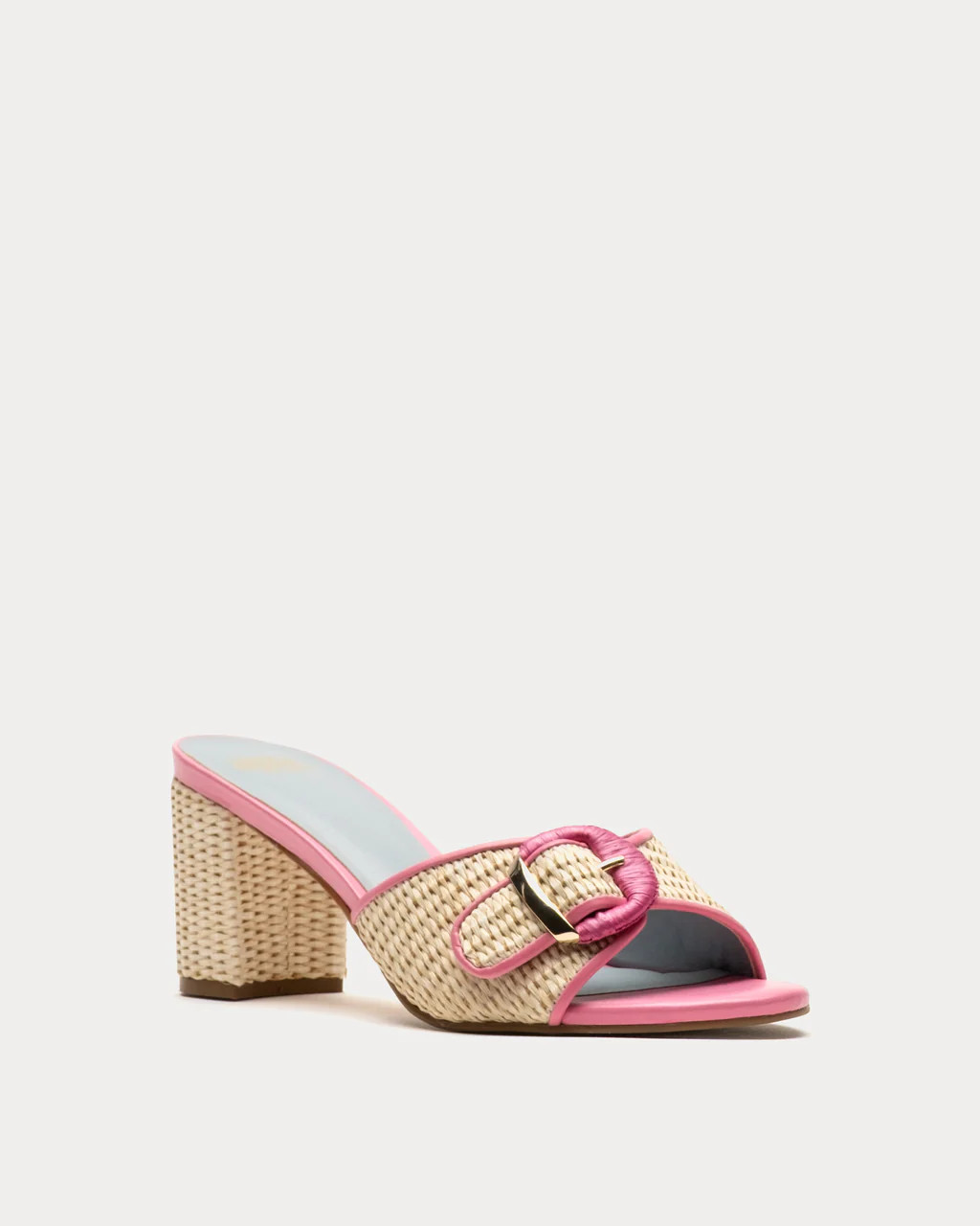 Taylor Buckle Heel - Pink | Frances Valentine