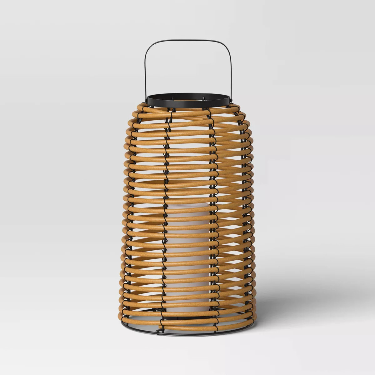 Rattan Battery LED Outdoor Lantern Brown - Threshold™ | Target