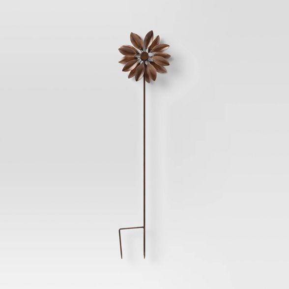 32" Iron Flower Garden Stake Copper - Smith & Hawken™ | Target