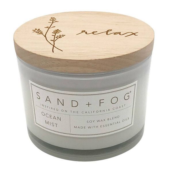 12oz Ocean Mist Scented Candle - Sand + Fog | Target