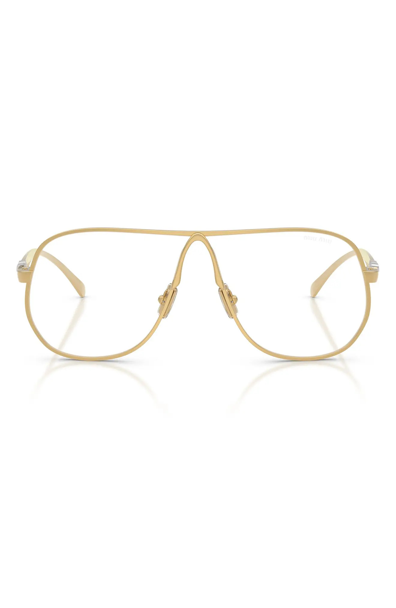 66mm Oversize Pilot Blue Light Glasses (Women) | Nordstrom | Nordstrom