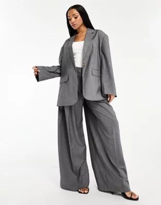 Vero Moda Aware oversized blazer co-ord in grey | ASOS (Global)